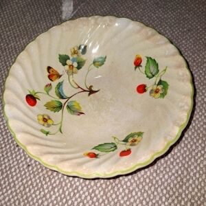 A vintage James Kent Old Foley Staffordshire saucer and plate.